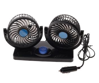 999 р. Вентилятор в салон 12V двойной на платформе черный BRAIN POWER BRAIN POWER rg-1688  с доставкой в г. Керчь. Увеличить фотографию 1