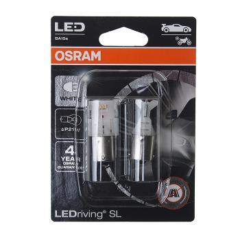1 949 р. Лампа светодиодная 12V P21W BA15s 6000K блистер (2шт.) LEDriving SL OSRAM OSRAM 7506dwp-02b  с доставкой в г. Керчь. Увеличить фотографию 1