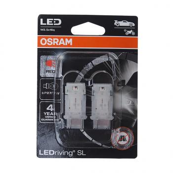 1 899 р. Лампа светодиодная 12V P277W W2.5х16q блистер (2шт.) LEDriving SL Red OSRAM OSRAM 3157drp-02b  с доставкой в г. Керчь. Увеличить фотографию 1