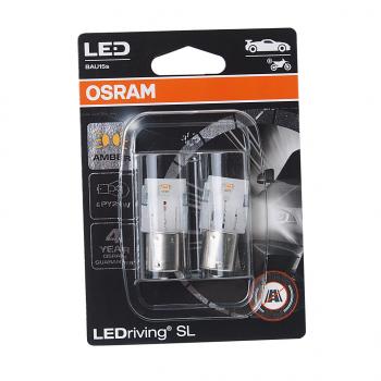 1 999 р. Лампа светодиодная 12V PY21W BAU15s блистер (2шт.) LEDriving SL Yellow OSRAM OSRAM 7507dyp-02b  с доставкой в г. Керчь. Увеличить фотографию 1