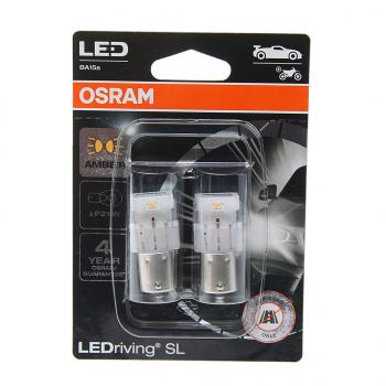 2 089 р. Лампа светодиодная 12V PY21W BA15s блистер (2шт.) LEDriving SL Yellow OSRAM OSRAM 7506dyp-02b  с доставкой в г. Керчь. Увеличить фотографию 1