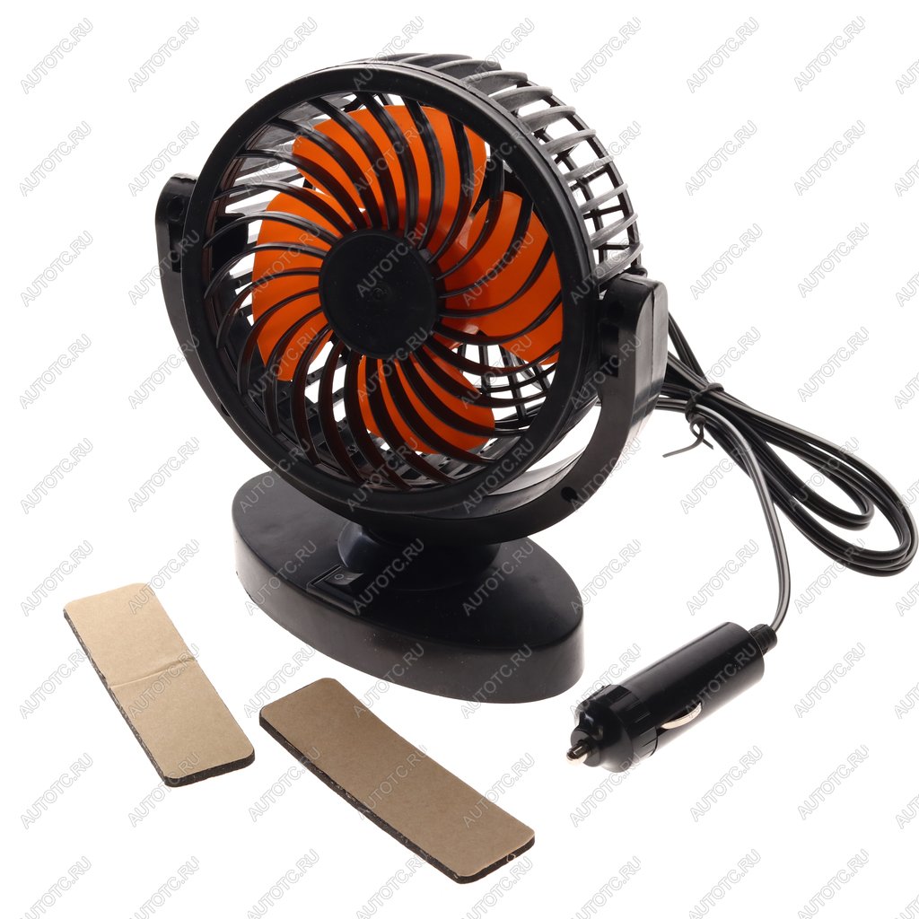 569 р. Вентилятор в салон 12V на платфоре черно-оранжевый ROWGO ROWGO rg-1228  с доставкой в г. Керчь