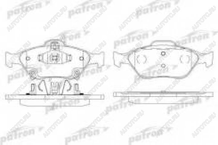 1 559 р. Колодки тормозные передние (4шт.) PATRON Toyota Yaris XP90 седан рестайлинг (2009-2011)  с доставкой в г. Керчь