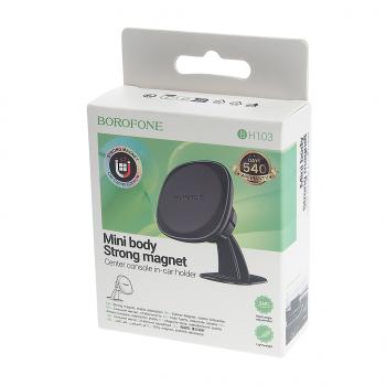 182 р. Держатель телефона универсальный магнитный черный BOROFONE BOROFONE bh103 black  с доставкой в г. Керчь. Увеличить фотографию 3