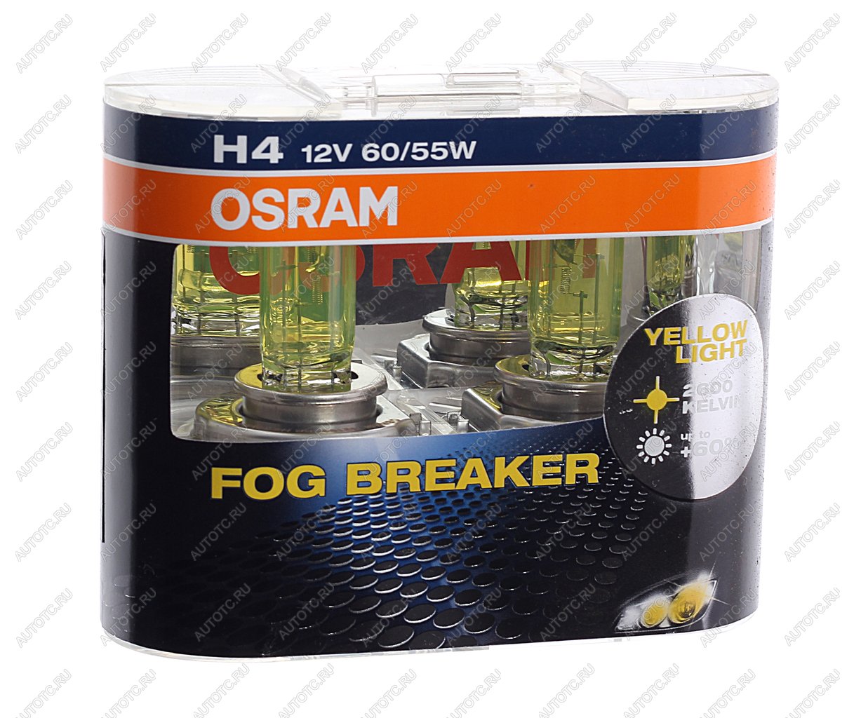 1 999 р. Лампа 12V H4 6055W P43t бокс (2шт.) Fog Breaker OSRAM OSRAM 62193fbr-hcb  с доставкой в г. Керчь