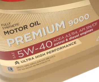 2 669 р. Масло моторное Premium 9000 A3B4 5W40 синт.4л SINTEC SINTEC 600107  с доставкой в г. Керчь. Увеличить фотографию 2