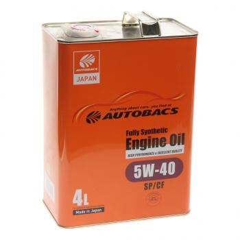 4 899 р. Масло моторное ENGINE OIL 5W40 синт.4л Япония AUTOBACS AUTOBACS a00032242  с доставкой в г. Керчь. Увеличить фотографию 1