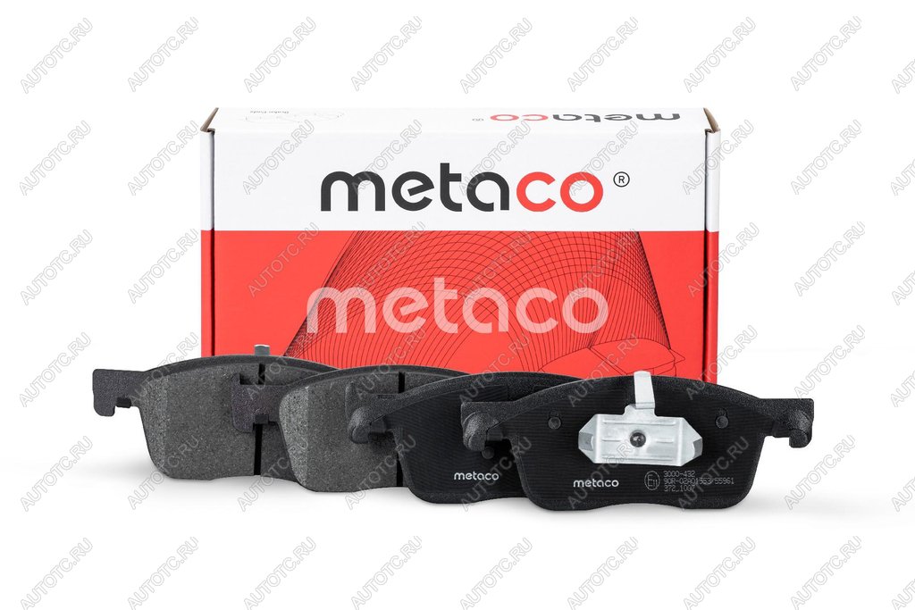3 269 р. Колодки тормозные передние (4шт.) METACO CITROEN Jumper 250 (2006-2014)  с доставкой в г. Керчь