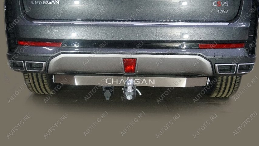 21 699 р. Фаркоп (тягово-сцепное устройство)(2.0L 4WD) ТСС Тюнинг  Changan CS95 (2023-2025) (шар Е, нержавейка)  с доставкой в г. Керчь