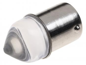 81 р. Лампа светодиодная 12V R5W BA15s конус прозрачная линза LED 9 SMD 3030 White MISTAR MISTAR mis-132159  с доставкой в г. Керчь. Увеличить фотографию 1