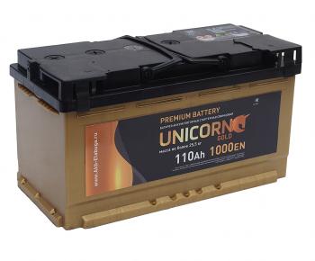 13 999 р. Аккумулятор UNICORN Gold 110Ач обратная полярность UNICORN 6ст110(0)  с доставкой в г. Керчь. Увеличить фотографию 1