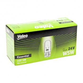22 р. Лампа 24V W5W T10 W2.1x9.5d (1шт.) Essential VALEO VALEO 032956  с доставкой в г. Керчь. Увеличить фотографию 3