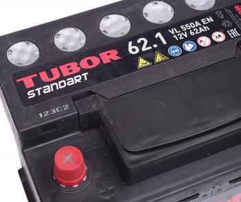 9 649 р. Аккумулятор TUBOR Standart 62Ач TUBOR 6ст62(1)  с доставкой в г. Керчь. Увеличить фотографию 3
