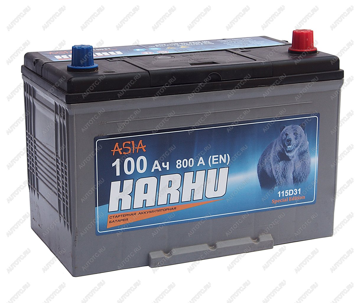 11 499 р. Аккумулятор KARHU 100Ач обратная полярность KARHU 6ст100(0)  с доставкой в г. Керчь