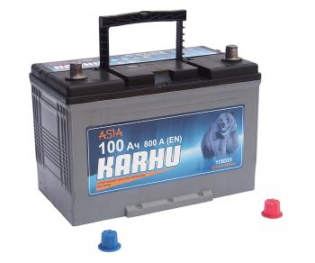 11 499 р. Аккумулятор KARHU 100Ач обратная полярность KARHU 6ст100(0)  с доставкой в г. Керчь. Увеличить фотографию 2