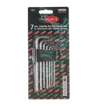 439 р. Набор ключей TORX T10Н-Т40H Г-образных экстрадлинных 7 предметов с держателем ROCKFORCE ROCKFORCE rf-5071tl  с доставкой в г. Керчь. Увеличить фотографию 2
