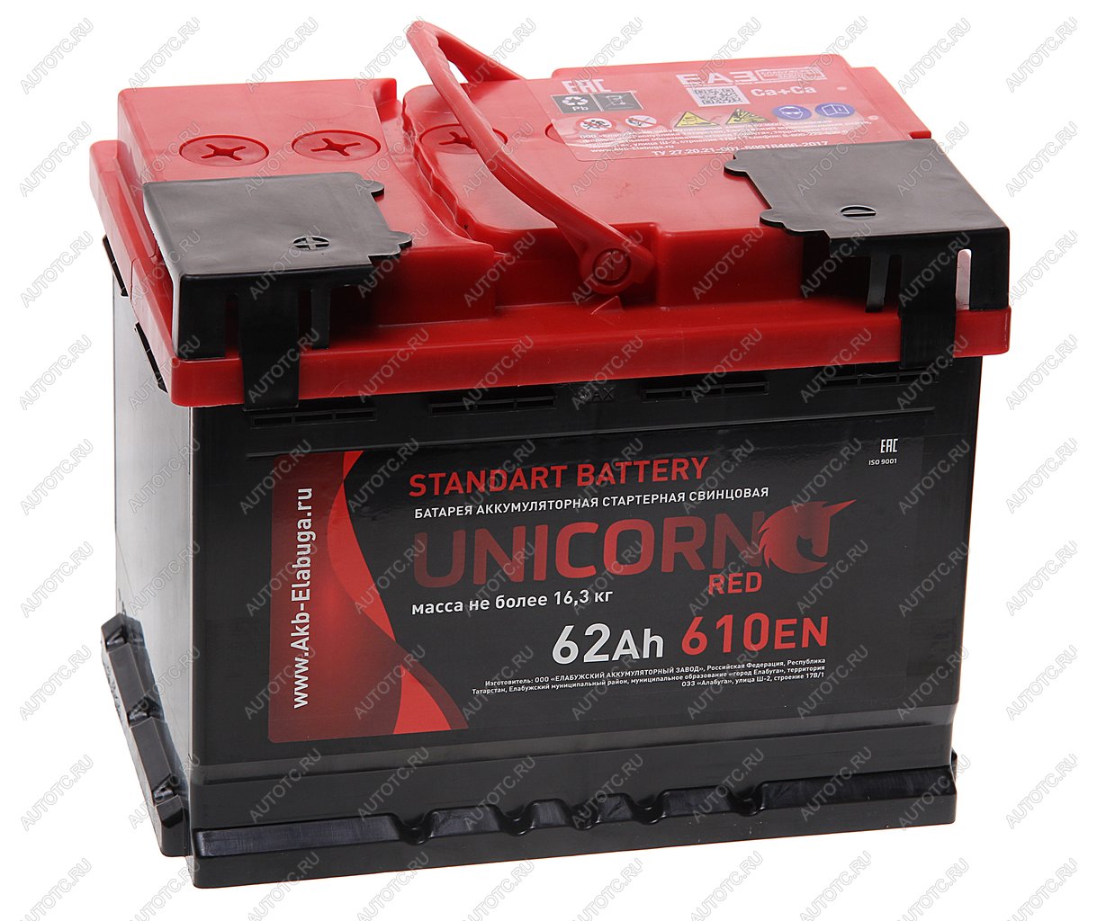 8 299 р. Аккумулятор UNICORN Red 62Ач UNICORN 6ст62(1)  с доставкой в г. Керчь