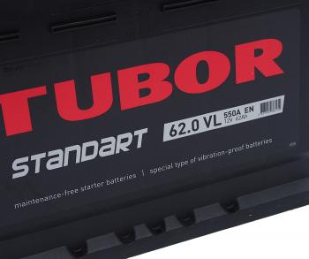 9 649 р. Аккумулятор TUBOR Standart 62Ач обратная полярность TUBOR 6ст62(0)  с доставкой в г. Керчь. Увеличить фотографию 2