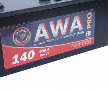 17 699 р. Аккумулятор AWA PRO 140Ач обратная полярность AWA 6ст140(3)  с доставкой в г. Керчь. Увеличить фотографию 3