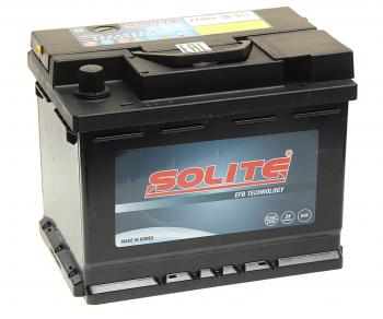 15 549 р. Аккумулятор SOLITE EFB 60Ач обратная полярность SOLITE 6ст60(0)  с доставкой в г. Керчь. Увеличить фотографию 1