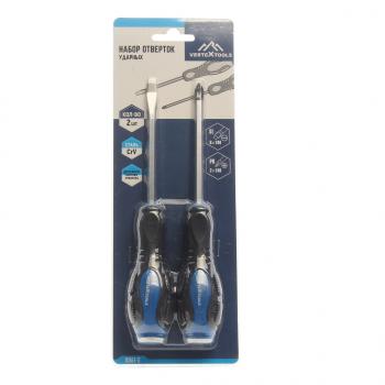 299 р. Набор отверток SL6.0 PH2.0мм ударных магнитных 2 предмета VERTEXTOOLS VERTEXTOOLS 0061-2  с доставкой в г. Керчь. Увеличить фотографию 1