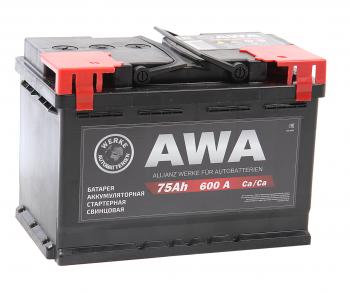 Аккумулятор AWA PRO 75Ач AWA 6ст75(1)