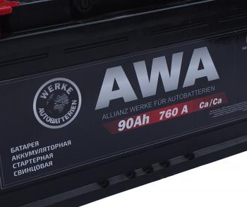 10 599 р. Аккумулятор AWA 90Ач AWA 6ст90(1)  с доставкой в г. Керчь. Увеличить фотографию 3
