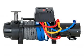 97 509 р. Лебёдка автомобильная электрическая 12V Runva 12500 lbs 5670 кг (влагозащищенная), комбинированный роспуск, синтетический трос  ewb12500ssrmac  с доставкой в г. Керчь. Увеличить фотографию 4