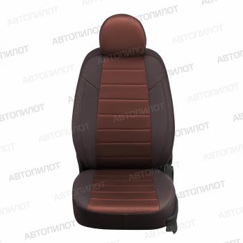 13 649 р. Чехлы на сиденья Алькантара (раздел. 40/60 экокожа) Автопилот  Jetta VS5 (2019-2024) дорестайлинг (шоколад)  с доставкой в г. Керчь. Увеличить фотографию 2