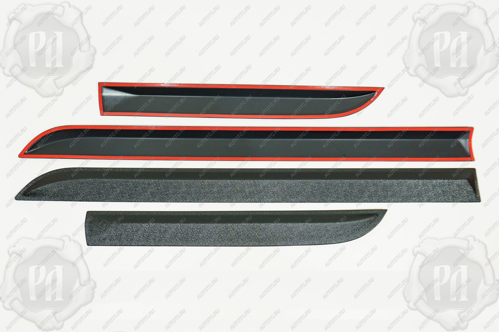 4 909 р. Молдинги на двери Русская Артель  Toyota Camry  XV40 (2006-2008) дорестайлинг (шагрень)  с доставкой в г. Керчь