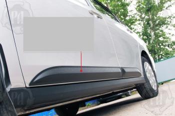 Молдинг двери передний правый Русская Артель Nissan Almera  G15 (2012-2019) седан (шагрень)