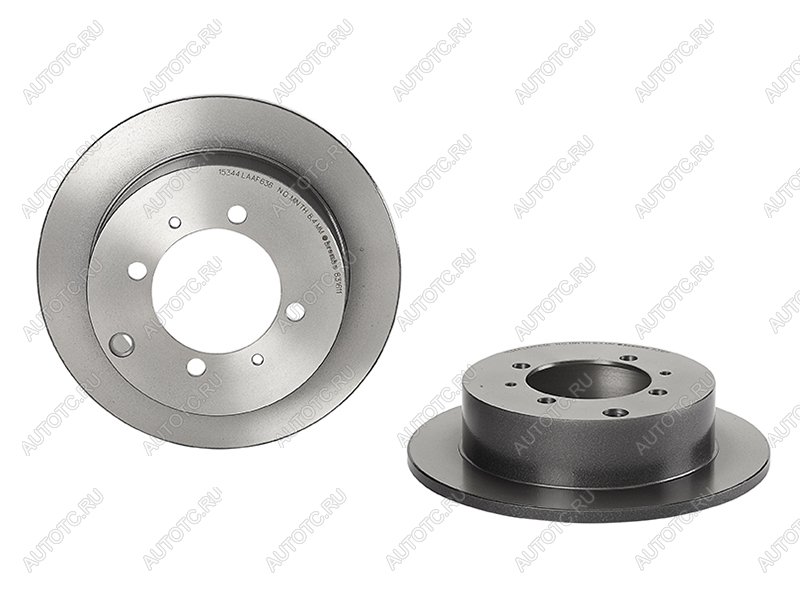 6 299 р. Диск тормозной задний Ø262 BREMBO  Mitsubishi Chariot  N30,N40 - Lancer  9 CS  с доставкой в г. Керчь