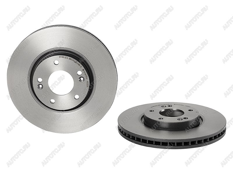 11 849 р. Диск тормозной передний Ø290 BREMBO KIA Optima 1 GD седан (2000-2005)  с доставкой в г. Керчь
