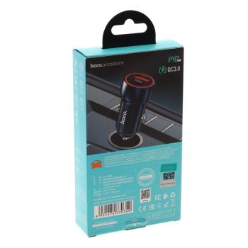 489 р. Устройство зарядное в прикуриватель 1USB + 1 Type C 12V HOCO HOCO z46a blue  с доставкой в г. Керчь. Увеличить фотографию 5