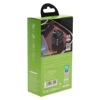 869 р. Устройство зарядное в прикуриватель с трансмиттером (bluetooth,hands free) HOCO HOCO e67 black  с доставкой в г. Керчь. Увеличить фотографию 5