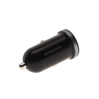 319 р. Устройство зарядное в прикуриватель 1USB + 1 Type C 12V BOROFONE BOROFONE bz22 black  с доставкой в г. Керчь. Увеличить фотографию 2