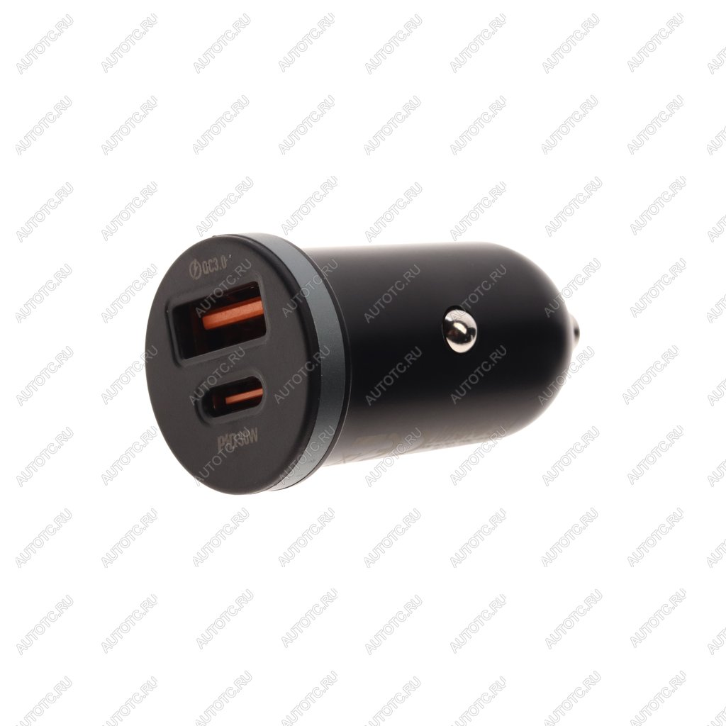 319 р. Устройство зарядное в прикуриватель 1USB + 1 Type C 12V BOROFONE BOROFONE bz22 black  с доставкой в г. Керчь