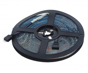 669 р. Лента светодиодная гибкая 14.4W 5м IP65 12V RGB ЭРА ЭРА ls5050 -14,4-60-12-rgb-ip65  с доставкой в г. Керчь. Увеличить фотографию 1