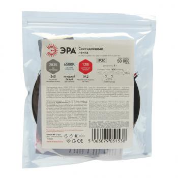 1 289 р. Лента светодиодная гибкая 19.2W 5м IP20 12V холодный белый ЭРА ЭРА ls2835 -19,2-240-12-6500k-ip20  с доставкой в г. Керчь. Увеличить фотографию 2