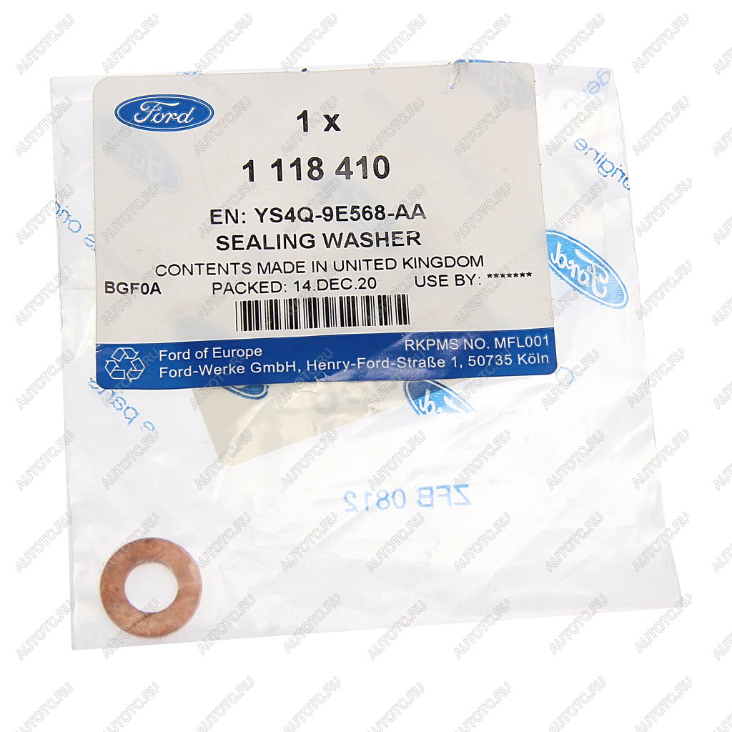 349 р. Кольцо уплотнительное FORD OE FORD 1118410  с доставкой в г. Керчь