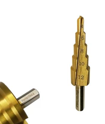 299 р. Сверло ступенчатое 4.0-12.0мм 9 ступеней VERTEXTOOLS VERTEXTOOLS 4-12  с доставкой в г. Керчь. Увеличить фотографию 2