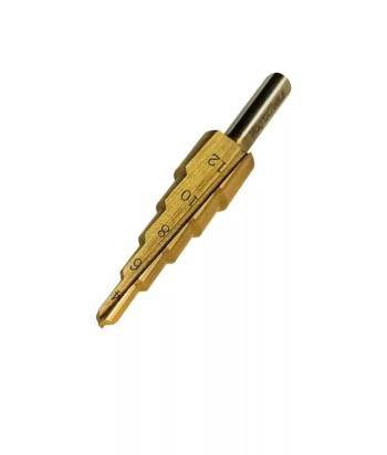 299 р. Сверло ступенчатое 4.0-12.0мм 9 ступеней VERTEXTOOLS VERTEXTOOLS 4-12  с доставкой в г. Керчь. Увеличить фотографию 3