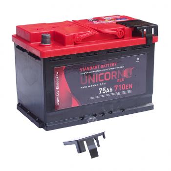 10 349 р. Аккумулятор UNICORN Red 75Ач UNICORN 6ст75(1)  с доставкой в г. Керчь. Увеличить фотографию 2