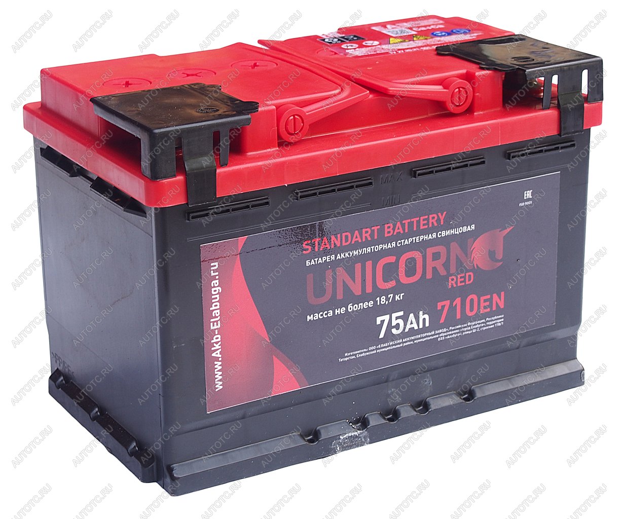 10 349 р. Аккумулятор UNICORN Red 75Ач UNICORN 6ст75(1)  с доставкой в г. Керчь