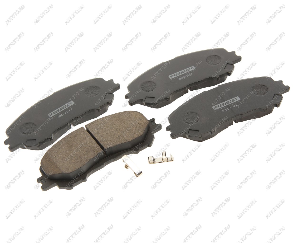 1 699 р. Колодки тормозные NISSAN Qashqai (14-) передние (4шт.) FEBEST FEBEST 0201-j11ef  с доставкой в г. Керчь