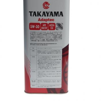2 899 р. Масло моторное Adaptec C3 5W30 синт.4л TAKAYAMA TAKAYAMA 6056086  с доставкой в г. Керчь. Увеличить фотографию 3