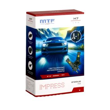 3 199 р. Лампа светодиодная 12V H7 PX26d бокс (2шт.) MTF MTF ht07k6  с доставкой в г. Керчь. Увеличить фотографию 1