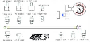 23 499 р. Тестер давления масла гидроусилителя руля в кейсе JTC JTC TOOLS CO., LTD jtc-4251  с доставкой в г. Керчь. Увеличить фотографию 4