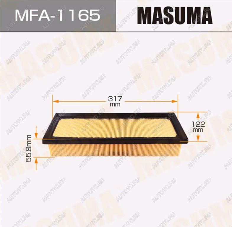 899 р. Фильтр воздушный TOYOTA MASUMA MASUMA mfa-1165  с доставкой в г. Керчь