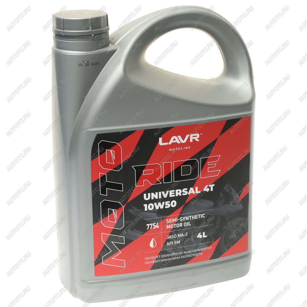 3 099 р. Масло моторное для 4-х тактных двигателей RIDE UNIVERSAL 4T M-A2 10W50 псинт.4л MOTO LAVR LAVR ln7754  с доставкой в г. Керчь